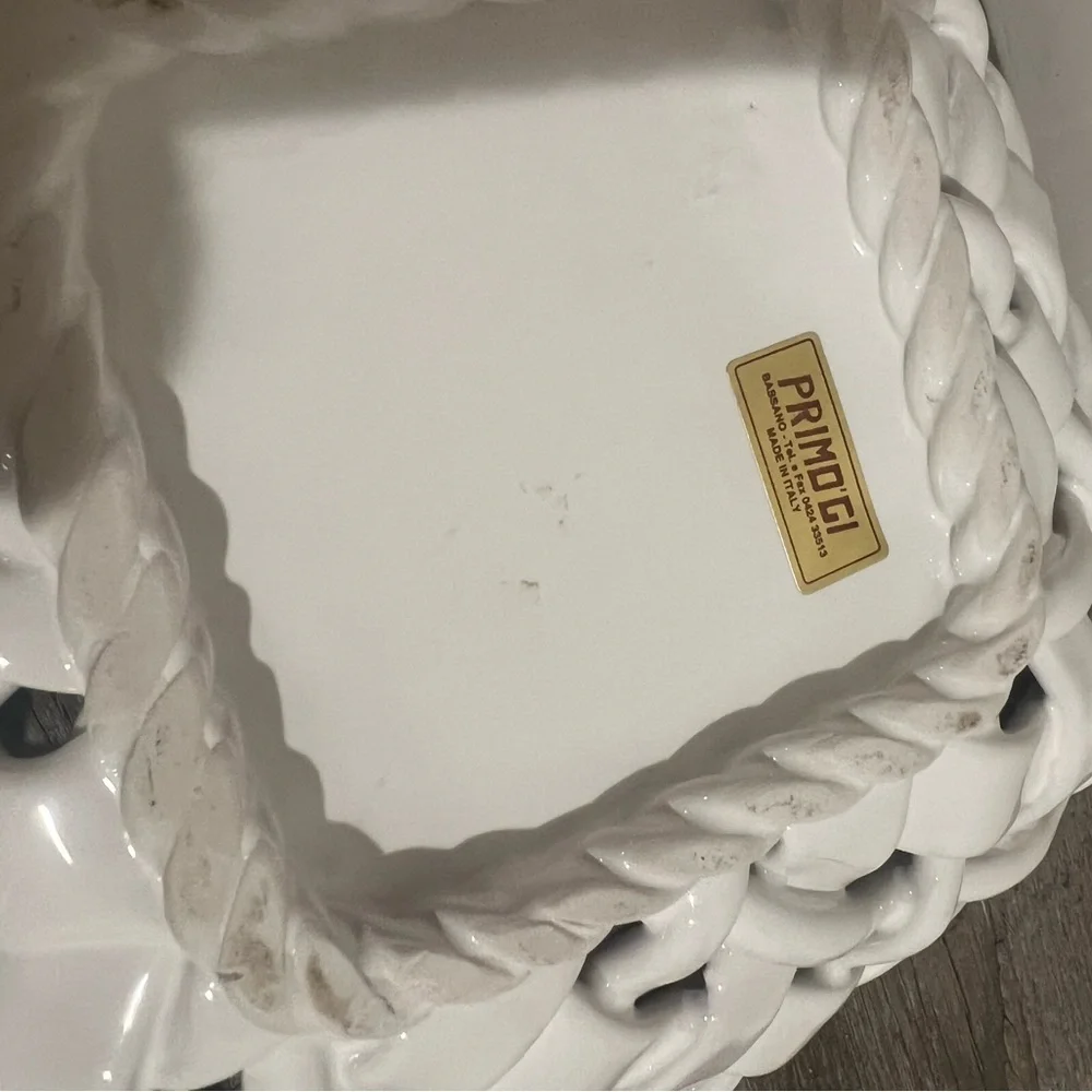 PRIMO'GI Chic Woven Ceramic Italian Basket